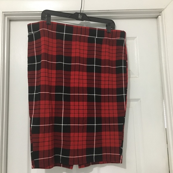 torrid Dresses & Skirts - 5 for $50 Torrid Black and red plaid pencil skirt